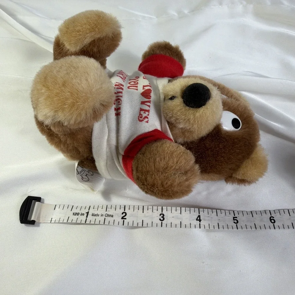 VTG Jesus Loves You Small Teddy‎ Bear Greek Brand Made In Korea